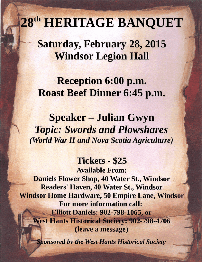 2015 WHHS heritage banquet