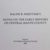 cover whittiers notes early history central hants