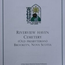 Riverview Haven Cemetery (Old Presbyterian), Brooklyn, Hants Co.