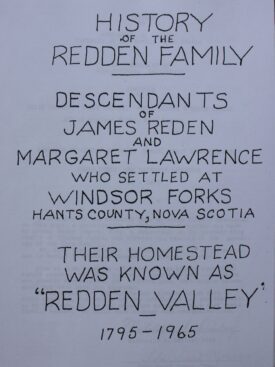 The Redden Family of Hants Co., 1795-1985 - Image 2