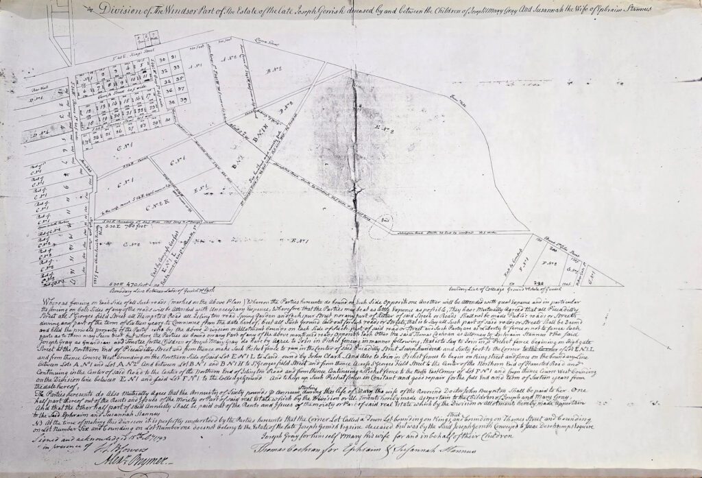 1793 Map of Windsor