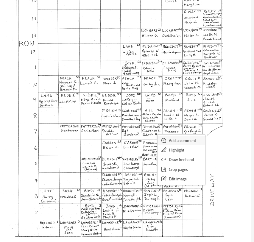 St. George's Plot Plan